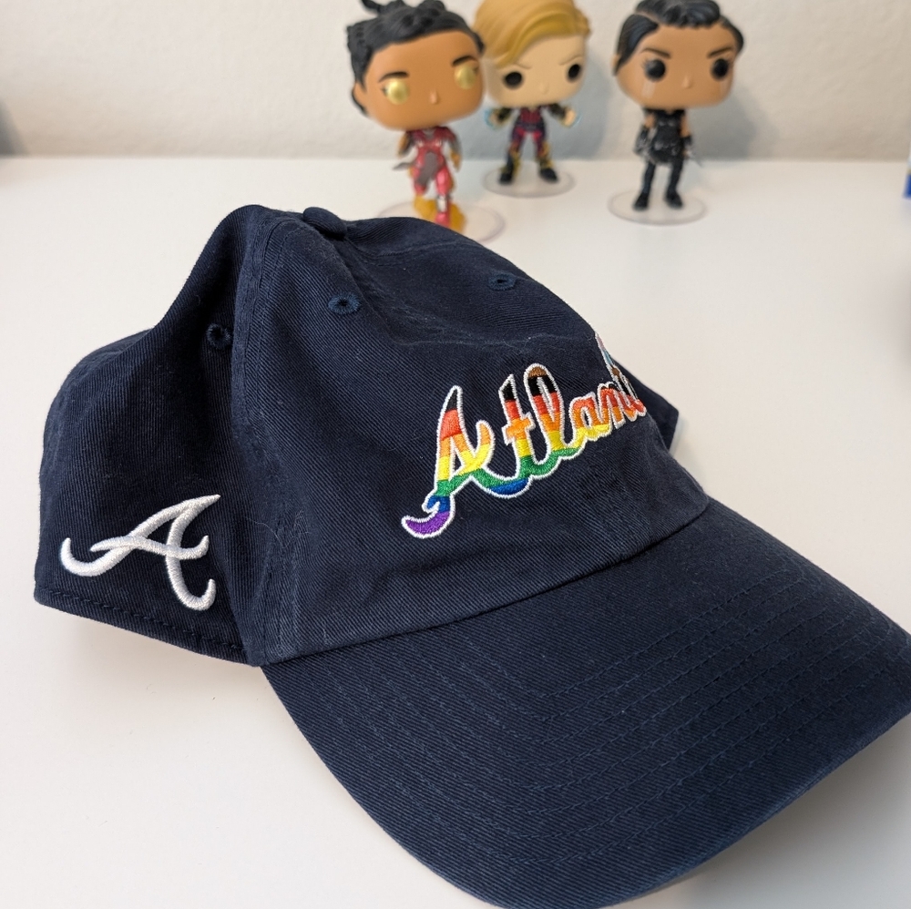 Rainbow Atlanta Braves Cap